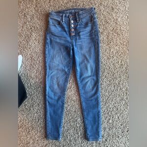 American Eagle Outfitters High Rise Blue Jeans